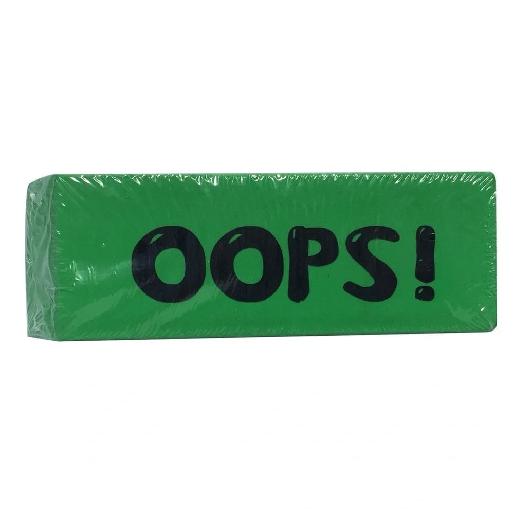 OOPS! Green Jumbo Eraser for The Big Mistakes